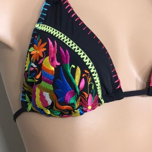 Nanette Lepore fiesta embroidered string bikini. - Picture 7 of 14